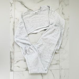 Joah Brown oversized jogger and cropped sweatshirt set